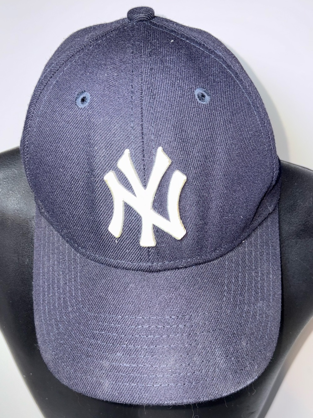 New Era Yankees Navy Adjustable Strapback Cap with White Patch